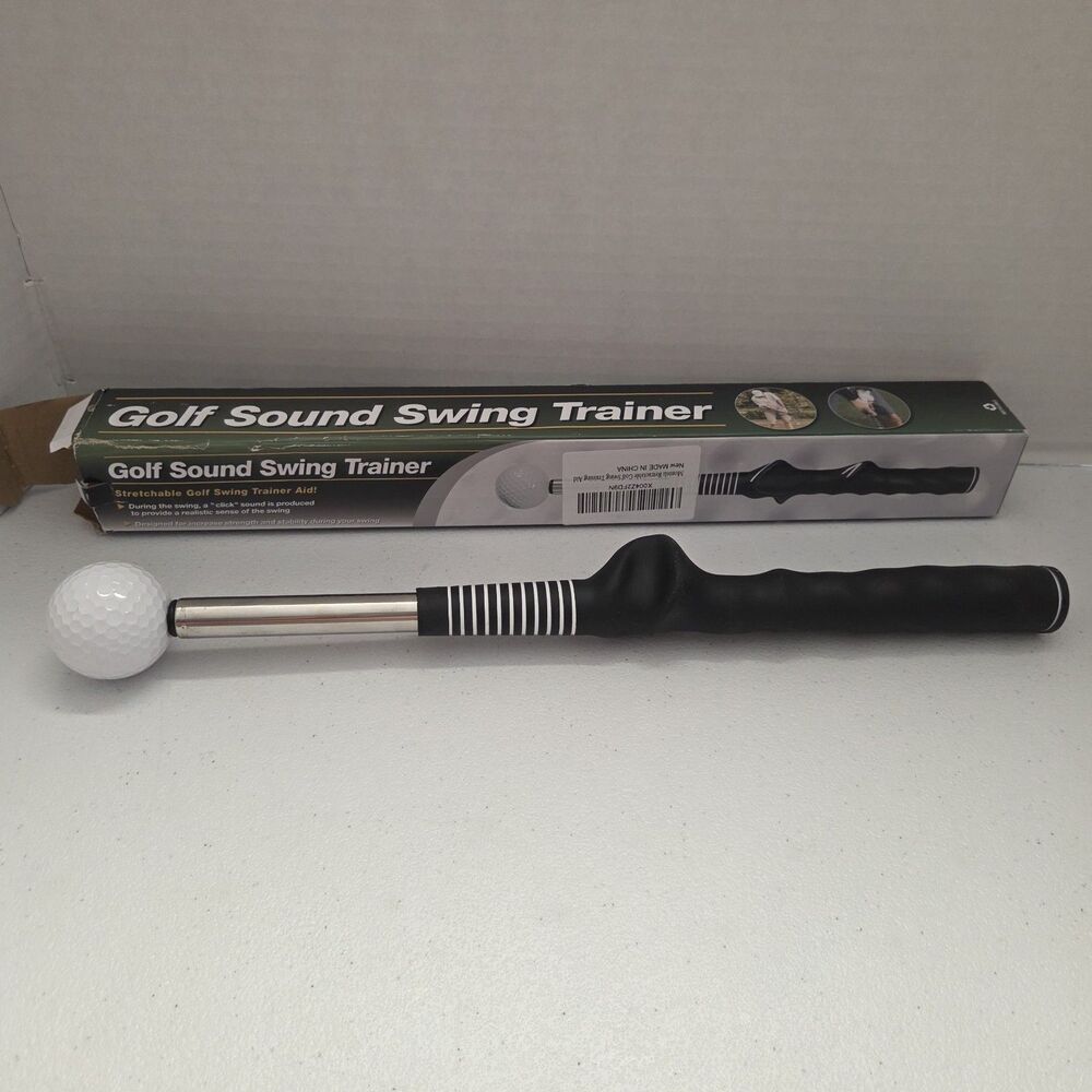 Retractable Golf Sound Swing Trainer Speed Aid Rhythm Click Golf Grip Training